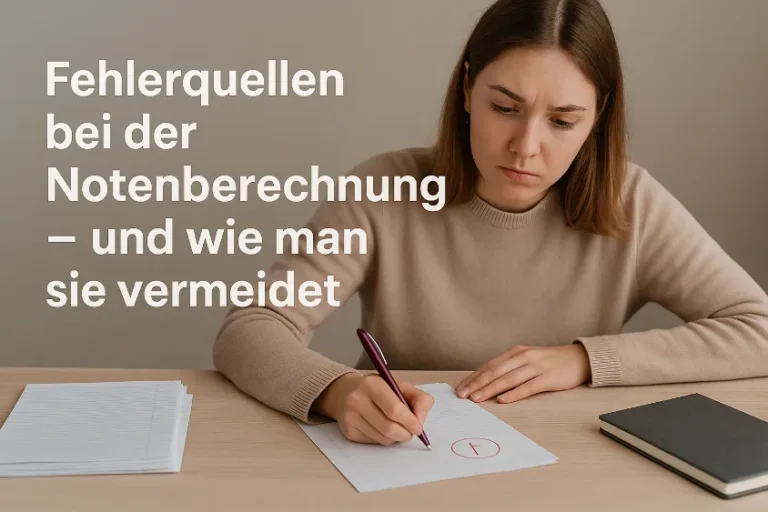 Fehlerquellen bei der Notenberechnung