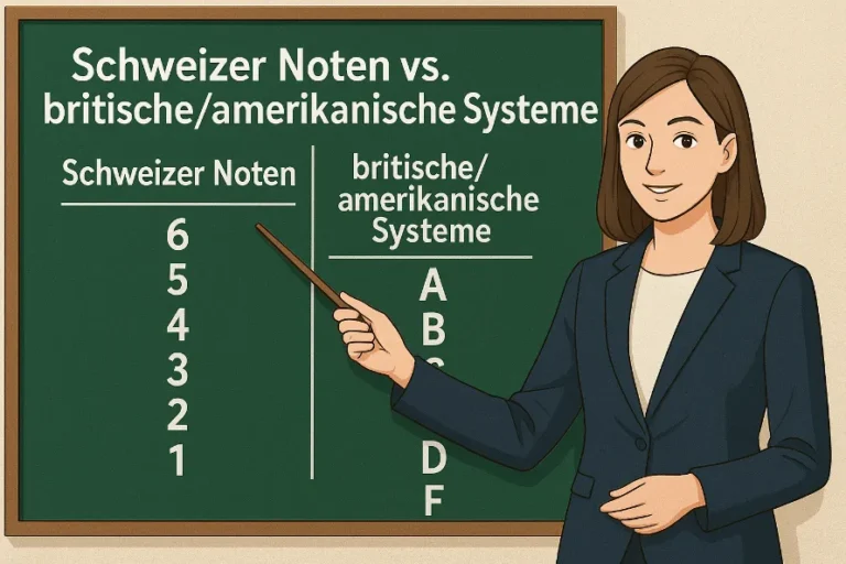 Schweizer Noten vs. britische/amerikanische